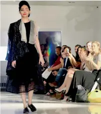  ?? PTI file ?? Acid attack survivor Reshma Banoo Qureshi making her debut at New York Fashion Week. —