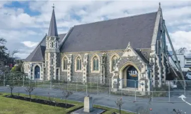  ?? ?? The St James church at 65 Riccarton Rd of which the Anglican diocese wants protected status lifted so it can demolish the building and sell the land.