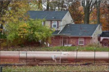  ?? PETE BANNAN - DIGITAL FIRST MEDIA ?? Sections of the Mariner East 2 pipeline near Concord Avenue in Uwchlan.