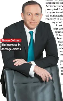  ??  ?? Simon Colman Big increase in damage claims