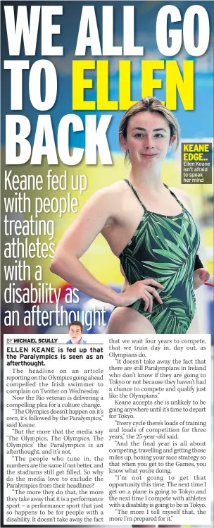  ??  ?? KEANE EDGE.. Ellen Keane isn’t afraid to speak her mind
