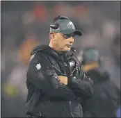  ?? THE ASSOCIATED PRESS FILE ?? Brandon Graham, one of the leaders of the Eagles’ defense, said hearing defensive coordinato­r Jim Schwartz, above, taking blame for last Sunday’s defensive debacle against the Rams “just boosted morale” among the players in the locker room.