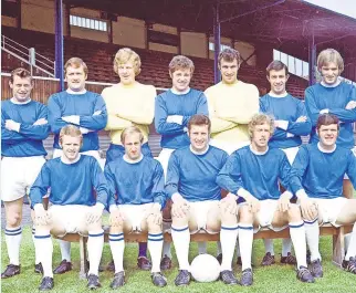  ??  ?? Blast from the past The group would discuss former Saints teams - like this one from the 1970s