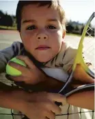  ??  ?? Tennis gets children away from screens and burns up their energy