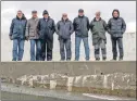  ?? Photograph: Sandie Maciver. ?? Pictured are Norman MacKenzie, Iain MacLea, Kenneth John MacDonald, Andrew MacKenzie, Murdo F Campbell, Alasdair Nicholson, and Donald John MacSween.