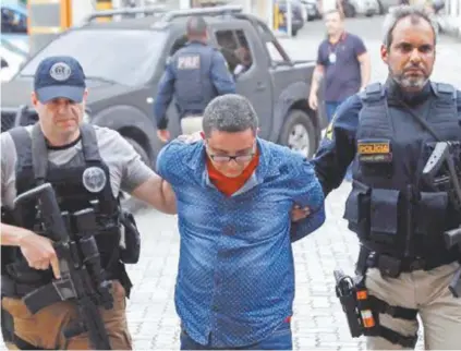  ?? Severino Silva ?? Wagner Frederico Pini, 48 anos, confessou que transporta­va armas de São Paulo para Manguinhos