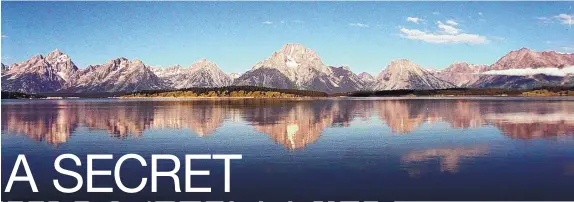  ?? ASSOCIATED PRESS ?? Grand Teton National Park in Wyoming offers some of the most striking scenery in America.