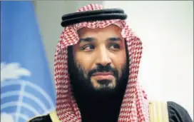  ?? REUTERS FILE ?? Saudi Arabia's Crown Prince Mohammed bin Salman.
