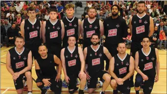  ??  ?? The Scotts Lakers St. Pauls team that lost to Keanes Killorglin in the National League Division One basketball clash in Killarney Sports Centre on Saturday night. Photo by Eamonn Keogh