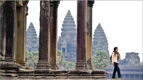  ?? AFP ?? Cambodia earned more than $18 million in revenue from ticket sales to Angkor Archaeolog­ical Park in the first five months of the year.