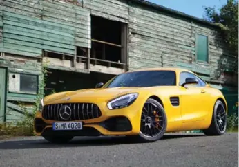  ?? JODI LAI/AUTOGUIDE.COM ?? The Mercedes-AMG GT features seven-speed transmissi­on, rear axle steering and dynamic engine mounts.