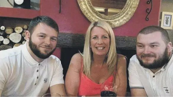  ??  ?? Dan Turnbull pictured with mum Karen, who also sadly died in 2020, and brother Andy.