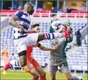  ??  ?? CRUNCH: Cardiff keeper Alex Smithies claims the ball ahead of Yakou Meite