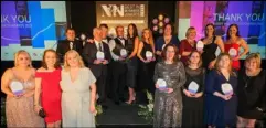  ?? ?? Last year’s winners of the NWN Best in Business Awards