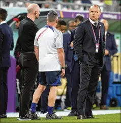  ?? ASSOCIATED PRESS 2022 ?? U.S. Soccer Federation sporting director Earnie Stewart (above) has announced he is quitting to join PSV Eindhoven. Men’s general manager Brian Mcbride also is resigning, and there will not be a decision on the U.S. coach until a new sporting director is named.