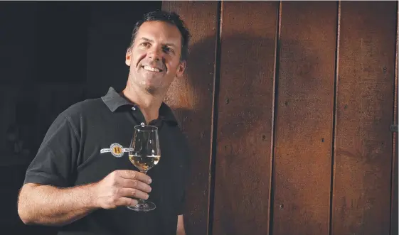  ?? Picture: JERAD WILLIAMS ?? John Heslop is the chief winemaker at Witches Falls Winery, which is hoping to increase its exports.