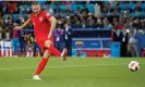  ?? Shemetov/Reuters ?? Eric Dier slots home his penalty in England’s shootout victory against Colombia in the 2018 World Cup. Photograph: Maxim