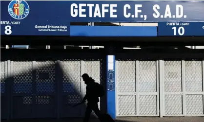  ??  ?? The 2-2 draw took place at Getafe’s Coliseum Alfonso Perez in May 2019. Photograph: Sergio Pérez/Reuters