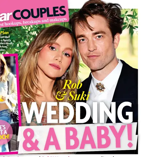  ?? ?? Family Plan “It’s no secret that Suki wants a family with Rob, she’s madly in love with him,” says an insider.