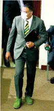  ?? RUDOLPH BROWN ?? Prime Minister Andrew Holness in his Clarks shoes in Gordon House.