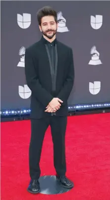  ?? AP ?? Camilo fue premiado en el Grammy Latino de este año.