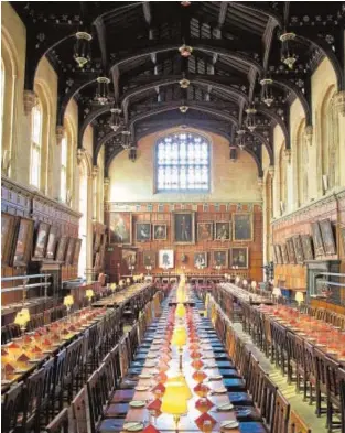  ?? RALPH WILLIAMSON AND CHRIST CHURCH ?? El Gran Comedor de Christ Church en Oxford