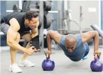  ??  ?? “The key word in personal trainer is the ‘person’ part,” says exercise physiologi­st Lisa Ferguson-Stegall.