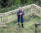  ?? ANDY JACKSON/STUFF ?? Former Egmont National Park manager Herb Spannagl is one of many outraged by the council’s decision not to replace the Back Beach steps.