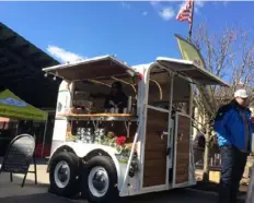  ?? Bob Batz Jr./Post-Gazette ?? The Parched Pony Mobile Bar, created from a 1971 pony trailer, serves drinks at weddings and other gatherings.