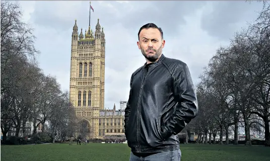  ??  ?? Geoff Norcott, above, lost his faith in Left-wing values while working as a teacher in the Nineties