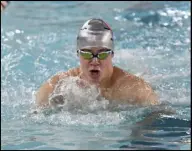  ?? Photo credit: John Zwez Photos by John Zwez ?? Wapakoneta Swimmer Ross Honigford