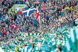  ??  ?? Celtic fans will be in the minority at Ibrox on Saturday