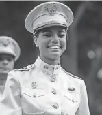  ?? PROVIDED BY ORALIA COOPER ?? Alma Cooper of Mason, a graduate from the U.S. Military Academy with a bachelor’s degree in mathematic­al science, is a data scientist, studying at Stanford University.