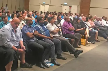  ??  ?? Members of the Australian Institute of Company Directors at the Grand Pacific Hotel in Suva on February 12, 2019.