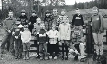  ?? 01_B50twe01 ?? Arran’s young naturalist­s with the country park rangers who introduce them each week to all aspects of nature. Last Saturday they held their Christmas party where the ‘young naturalist of the year’ award was given to Joanna Marr (centre). Runners-up were Thomas McMaster and Jack Ward.