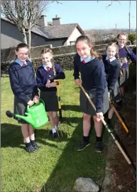  ??  ?? Jodie Pender, Aoife O’Gorman, Eva Nolan, Saoirse Delaney and Maeve Tobin from the Wild Flower Girls project.