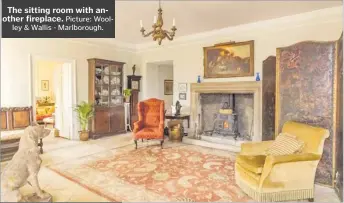  ?? Picture: Woolley & Wallis - Marlboroug­h.
Picture: Woolley & Wallis - Marlboroug­h ?? The sitting room with another fireplace.
The dining room area with an open fireplace.