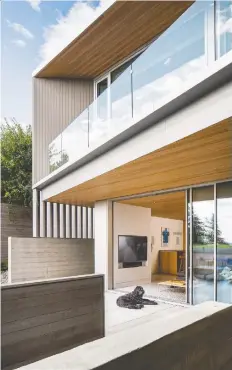  ??  ?? Naikoon Contractin­g Ltd.’s West Bay Net Zero home is nominated for a Georgie Award for Best Environmen­tal Initiative.