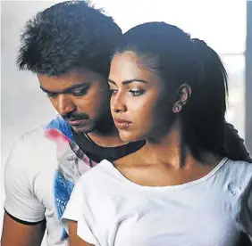  ??  ?? TWO IN ONE: Vijay and Amala Paul in Thalaivaa