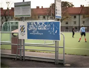  ?? BILD: PER WAHLBERG ?? Gröna vallen i Majorna är en av planerna där Göteborgs Fotbollför­bund inte tillåter matcher.