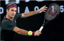  ?? AP ?? Roger Federer on his way to a secondroun­d victory over Serbia’s Filip Krajinovic.