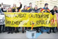  ??  ?? A direção do CDR anunciou uma campanha de protestos em favor do Puigdemont, preso na Alemanha
