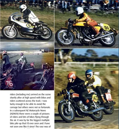  ??  ?? TOP Ducati 750 mounted Steve Dundon in 1972. ABOVE Murray McLauchlan in 1972 on his H1 Kawasaki.