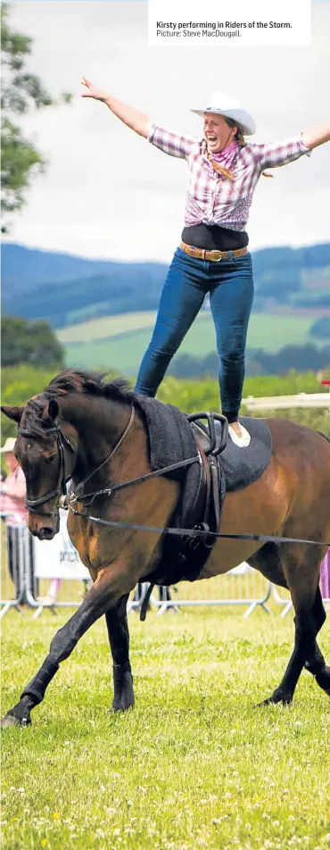  ?? Picture: Steve MacDougall. ?? Kirsty performing in Riders of the Storm.