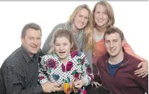  ?? PHOTO COURTESY OF LINTON FAMILY ?? Elisabeth Linton, top right, and her husband, Randall, bottom left, will be at Ste-Justine Hospital on Wednesday to inaugurate a Sanfilippo syndrome research lab named after their daughter Elisa, centre. Also pictured are Jessica, centre, and Connor...