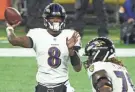  ??  ?? Baltimore quarterbac­k Lamar Jackson. DAVID BUTLER II/USA TODAY SPORTS