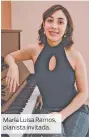  ??  ?? María Luisa Ramos, pianista invitada.