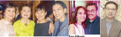  ??  ?? Bettina Osmeña, Chona Lopez, Bea and Dani Osmeña Kara Alikpala, Ito Curata Emerson Yao