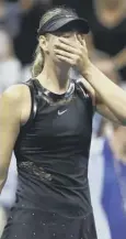  ??  ?? 0 Maria Sharapova: Tearful.