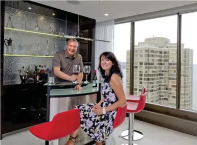  ?? KEITH BEATY/TORONTO STAR ?? Gerald and Olga Hess enjoy the new living space they designed as part of a major $600,000-condo-renovation project.